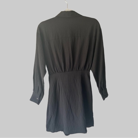 Zara  Faux Wrap Mini Shirt Dress - Picture 2 of 16
